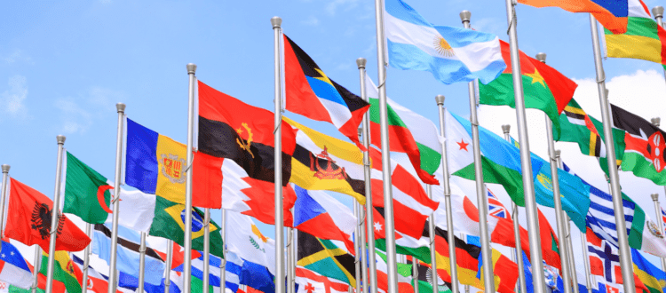 Flags of Different Countries from Around the World