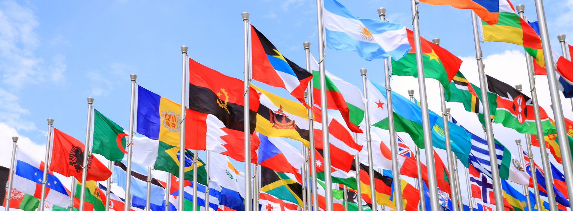 Flags of Different Countries from Around the World