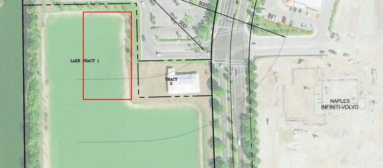 Map and aerial view of available Large Residential Investment Lot near other businesses and a Road