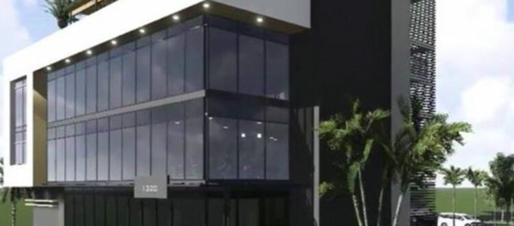 Modern Black and White Commercial Office Space in South Florida Funded Deal 3-D Rendering