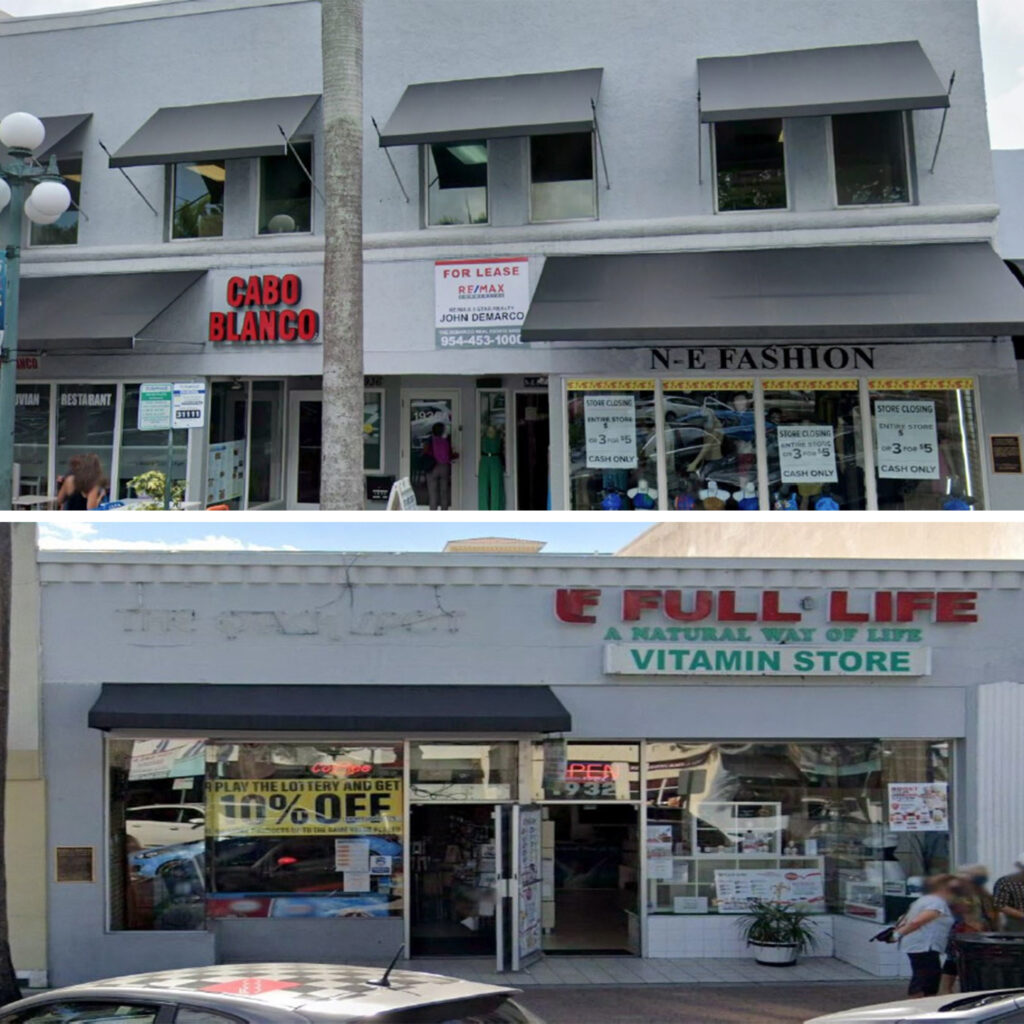 Retail Strip Mall with Large Windows on Hollywood Boulevard Florida Funded Deal