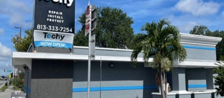 South Florida Commercial Office or Retail Property on a Street Corner with a Sidewalk