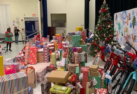 Piles of Toys and Gifts to be given to Children around Christmas