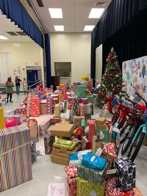Piles of Toys and Gifts to be given to Children around Christmas