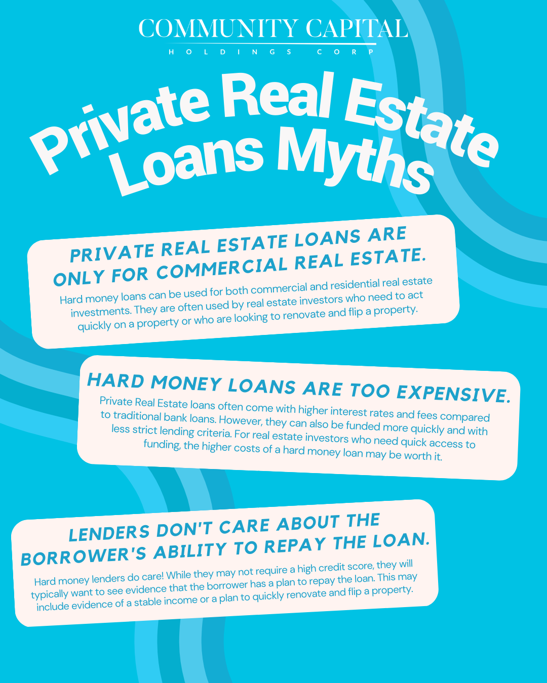 Private Real Estate Loans Myths Community Capital