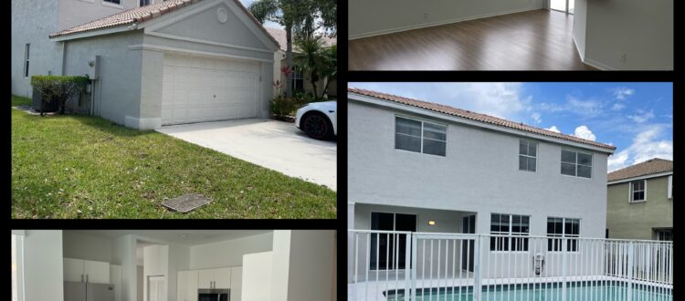 Waterfront single family investment property in Weston, Florida.